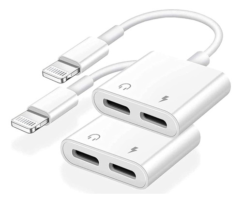 Adaptador Dual Cable Compatible Con iPhone Para Lightning