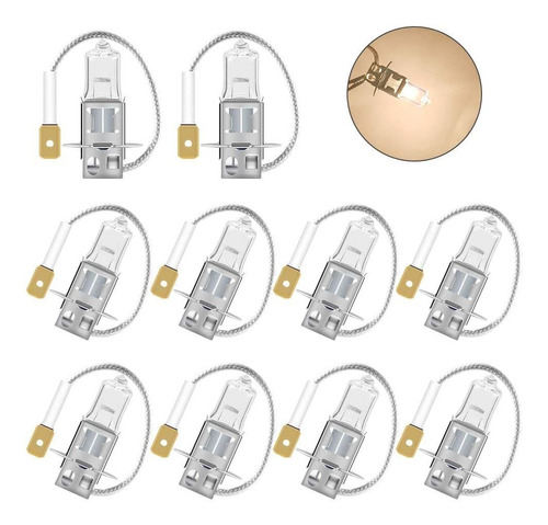 10x H3 55w Bombillas Halógenas Para Faros Delanteros 1...