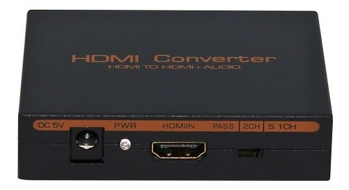 Imagen 3 de 5 de Conversor Extractor Audio Hdmi A Rca Toslink Local 1 Junta
