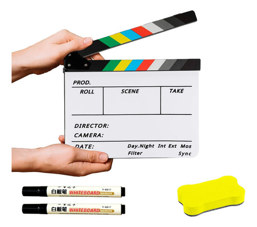 Tablero Película Claqueta De Cine Director Escena Corte