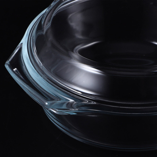Cazuela De Vidrio Apta Para Microondas Y Horno Con Tapa