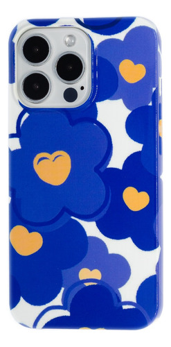 Case Para iPhone Flores Azules - Funda Protectora