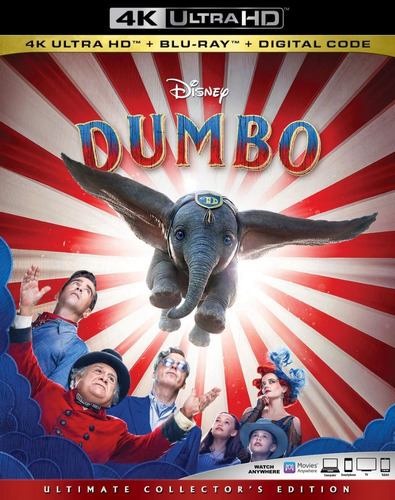 4k Ultra Hd + Blu-ray Dumbo (2019) De Tim Burton