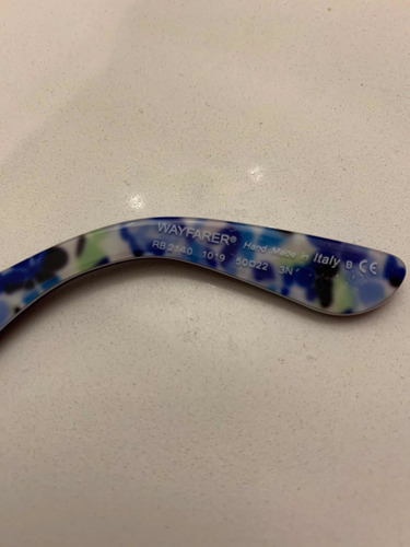 Anteojos Ray Ban Wayfarer Edición Limitada Azul Rb 2140 (Usado)