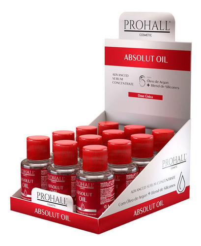 Kit Oleo Reparador De Pontas Absolut Oil Prohall 7ml 12 Un