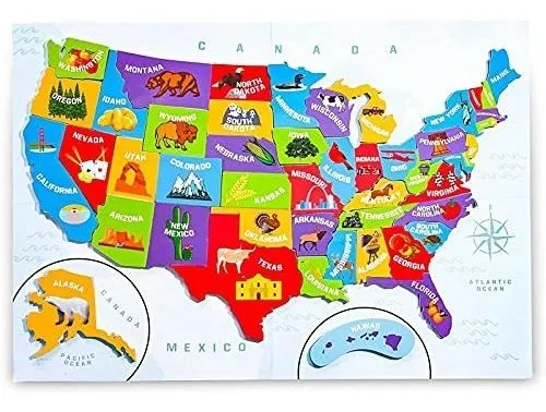 comprar Rompecabeza Con Diseño De Mapa De Estados Unidos
