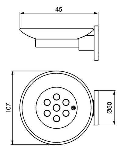 Jabonera Pared Fv Arizona 168/b1 Accesorio Baño
