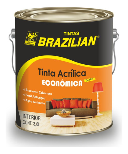 Tinta De Parede Marrom Brazilian Fosco 3,2l