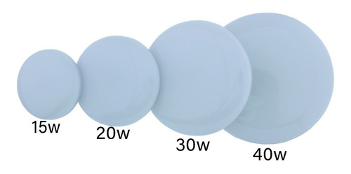 Imagen 7 de 7 de Lampara Sobreponer Led 20w Intercambiable Luz Blanca 2 Pzas