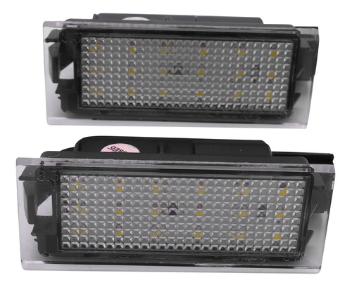 Luz Led Para Matrícula De Coche, 2 Unidades, Para Megane 2 C