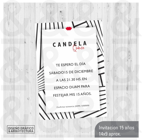 Diseño Tarjeta Invitación Imprimible 15 Años Varios Modelos