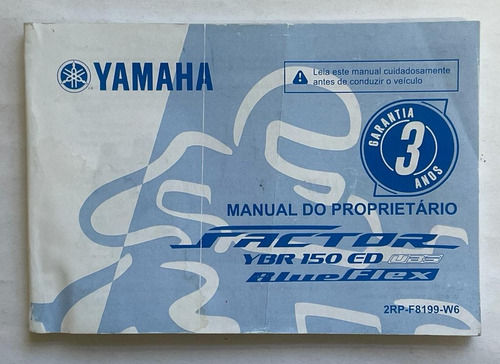 Manual Do Proprietário Yamaha/ Factor Ybr150 2019/ 2020 (Usado)