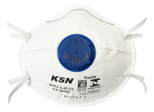 Kit 15 Respirador Máscara Tipo Concha Pff2 Ksn 40.02