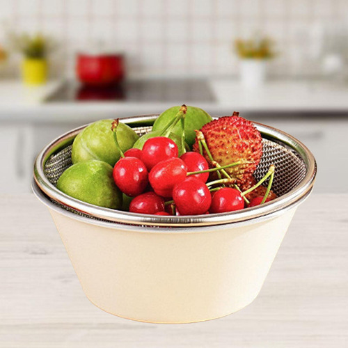 Juego De Cesta Secadora Para Ensalada, Cuenco Mezclador,