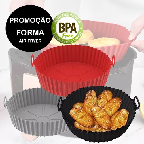 Ar - forma de silicone para air fryer reutilizável em Promoção na