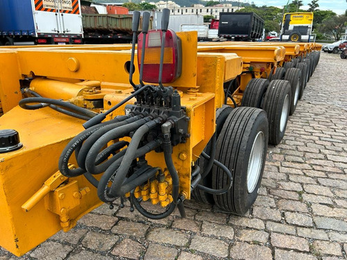 Carreta Prancha Modular Linha De Eixo Biseli - 12 Eixos