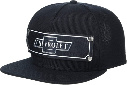 El Snapback Sombrero-chevrolet Bowtie Emblem Negro/blanco