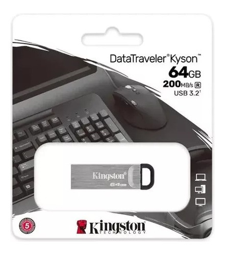 Pendrive Kingston Datatraveler Kyson Dtkn 64gb