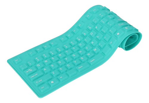 Teclado Silicona Con Cable Ashata/verde