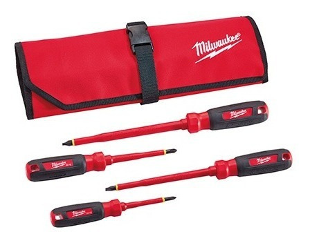 Juego Destornilladores 1000v 4pcs Milwaukee 48-22-2204 