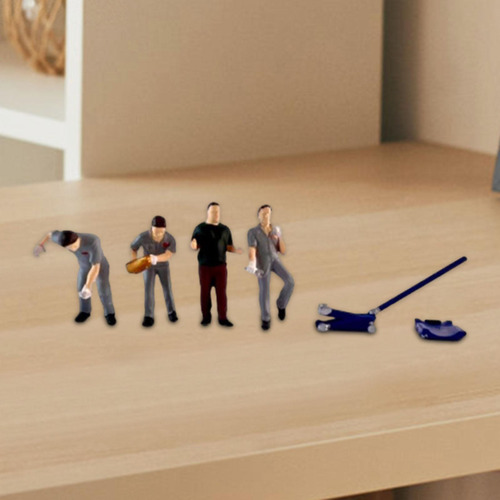 4 Figuras De Diorama A Escala 1/64 Para Kits De