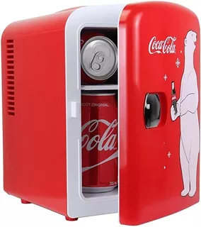Coca Cola Kwc4 Kwc4b Polar Bear 4 Litres Mini Fridge, Red/w.