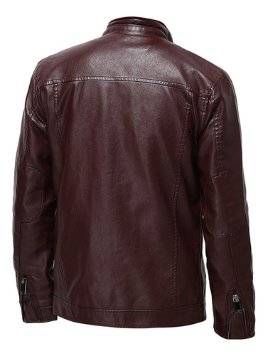 Chamarra Q Leather Plus De Forro Polar Para Hombre, Chamarra