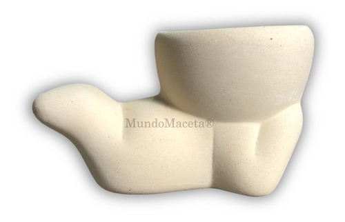 Imagen 3 de 4 de Juego 3 Macetas Tipo Robert Cerámica Para Decorar Maceta Bob