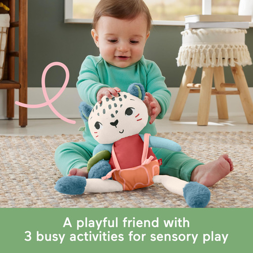 Juguete Sensorial Fisher-price Planet Friends Snow Leopard D