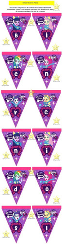 Kit Imprimible Candy Bar My Little Pony Equestria Girls Mas