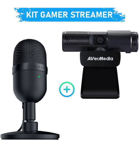 Kit Streamer Microfono Gamer Razer Webcam 1080p Directos