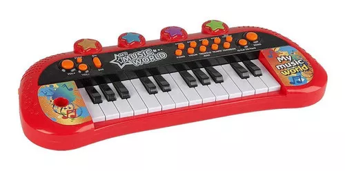 KIT PIANO INFANTIL MUSICAL 2 UND BRINQUEDO PIANINHO TECLADO SONS PARA  MENINO E MENINA 22 TECLAS (2 AZUIS)