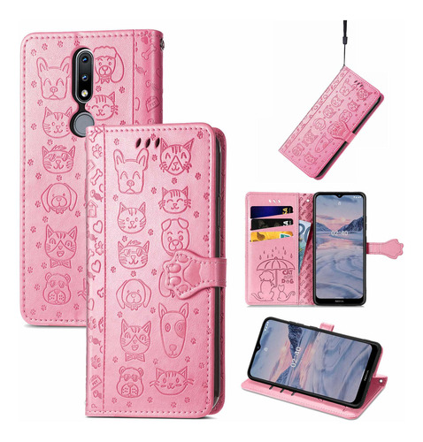 Funda Con Tapa Wallet Sd62 Para Nokia 2.4