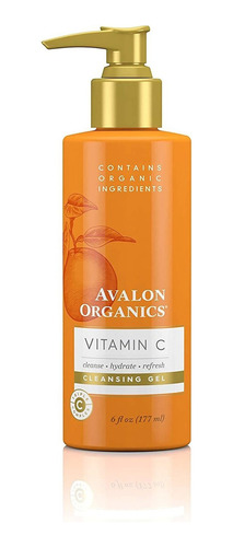 Avalon Organics Gel Limpiador Con Vitamina C, 6 Onzas