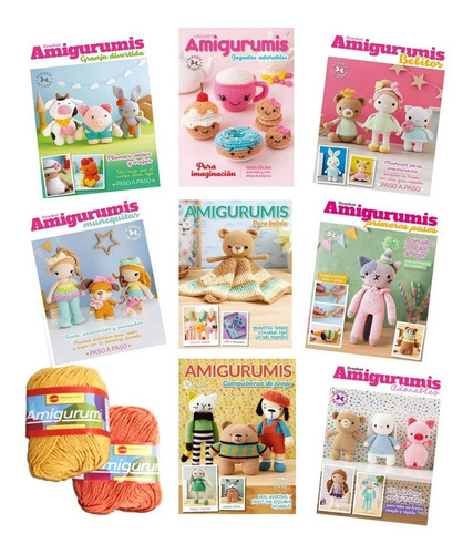 Pack 8 Revistas Crochet Amigurumis + 2hilos De Regalo!- Ae