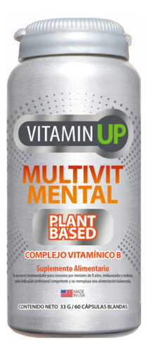 Multivit Mental (complejo Vitaminico B) 60 Caps. Newscience