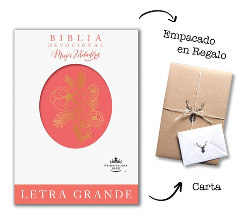 Biblia Devocional Mujer Verdadera Rvr 1960 Letra Grande