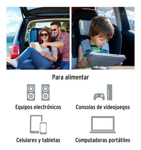 Inversor De Corriente 400 W Para Carro 12v A 120v Truper