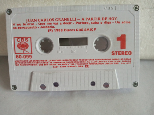 A Partir De Hoy. Juan Carlos Granelli. (Usado)