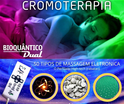 Manta Quântica Pillow 50 Tipos De Massagens Q/1.58x1.98x7cm
