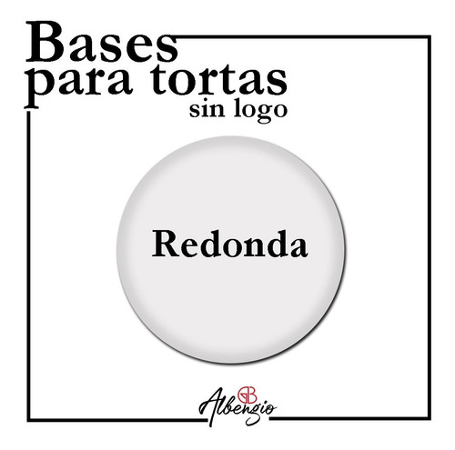 Base Para Tortas Fibroplus 30 Y 31 Cm X25  Bt3031-fp-25