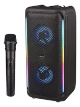 Comprar Bocina Bluetooth 8 Pulgadas Karaoke Auxiliar Usb Luz Led Rgb Multicolor Micrófono Inalámbrico Radio Fm Conectividad Tws