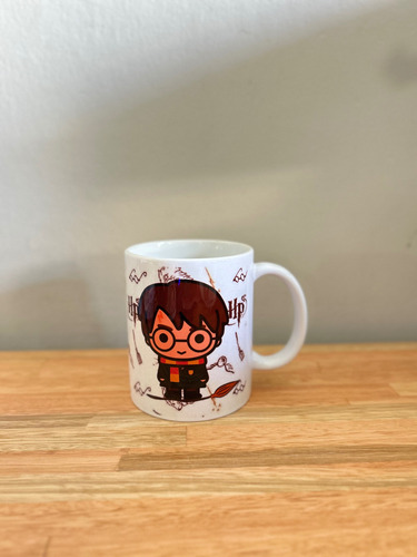 Taza Cerámica Sublimada Harry Potter Personalizada Regalo Naranja Oscuro Harry Potter