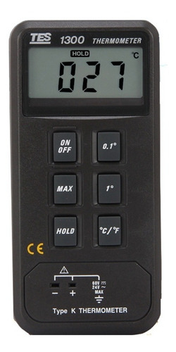 Termometro Digital Portatil Tes1300 Tipo K Hasta 1300 Grados