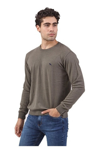 Sweater Cuello Redondo Logo Bordado | Bravo Jeans [28845]