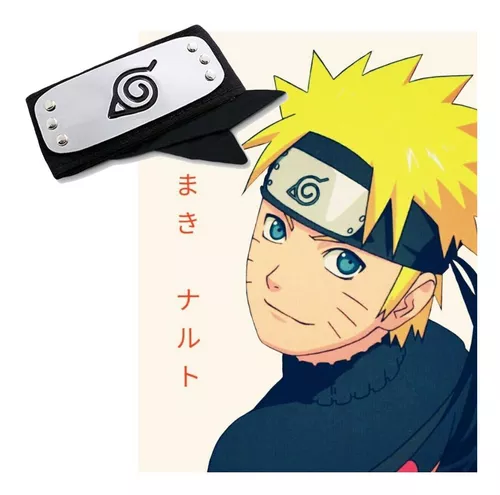 Compra online de Anime naruto cosplay bandana folha aldeia prop