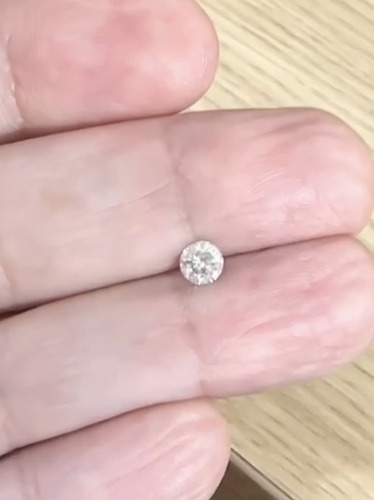Diamante Natural Lapidado 50 Pontos ( Meio Quilate Ótimo Branco