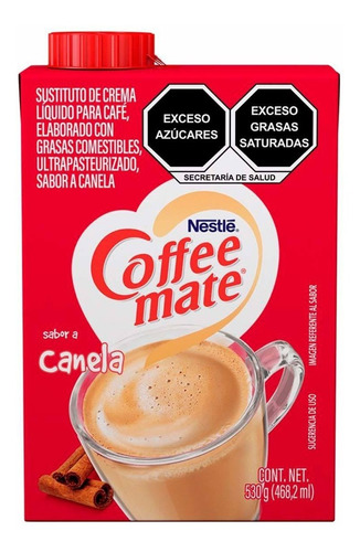 Crema Para Café Coffee Mate Sabor Canela Líquida