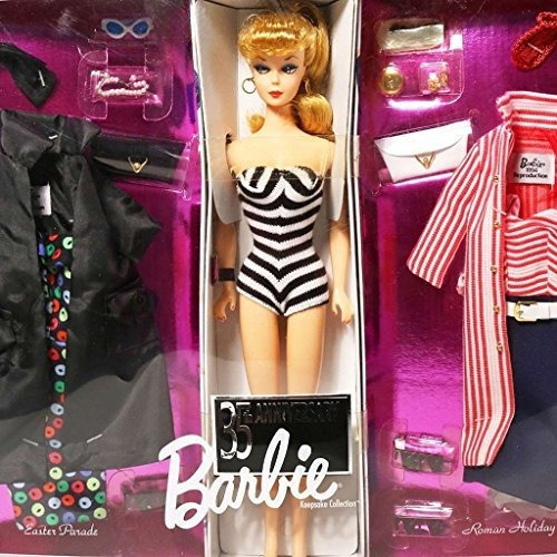 Barbie 35th Anniversary Giftset 1959 Muñeca, Modas Y Reprod