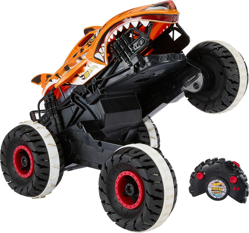 Hot Wheels Monster Trucks Tiger Tiger Shark Rc En Una Escala